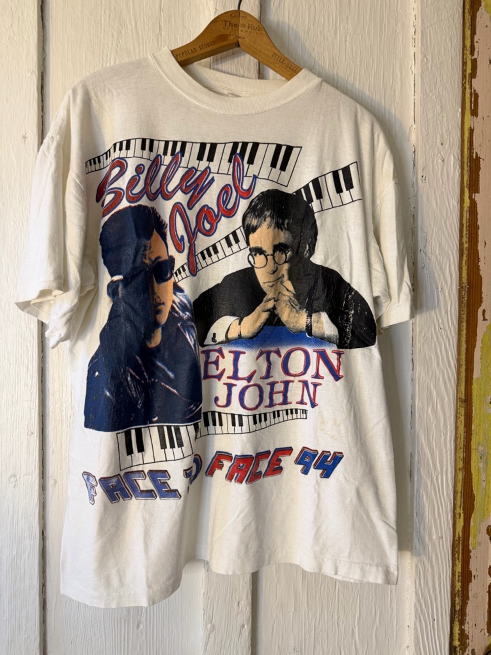 VTG ‘94 Elton John Billy Joel Pianoman Tour Single Stitch: Size XL